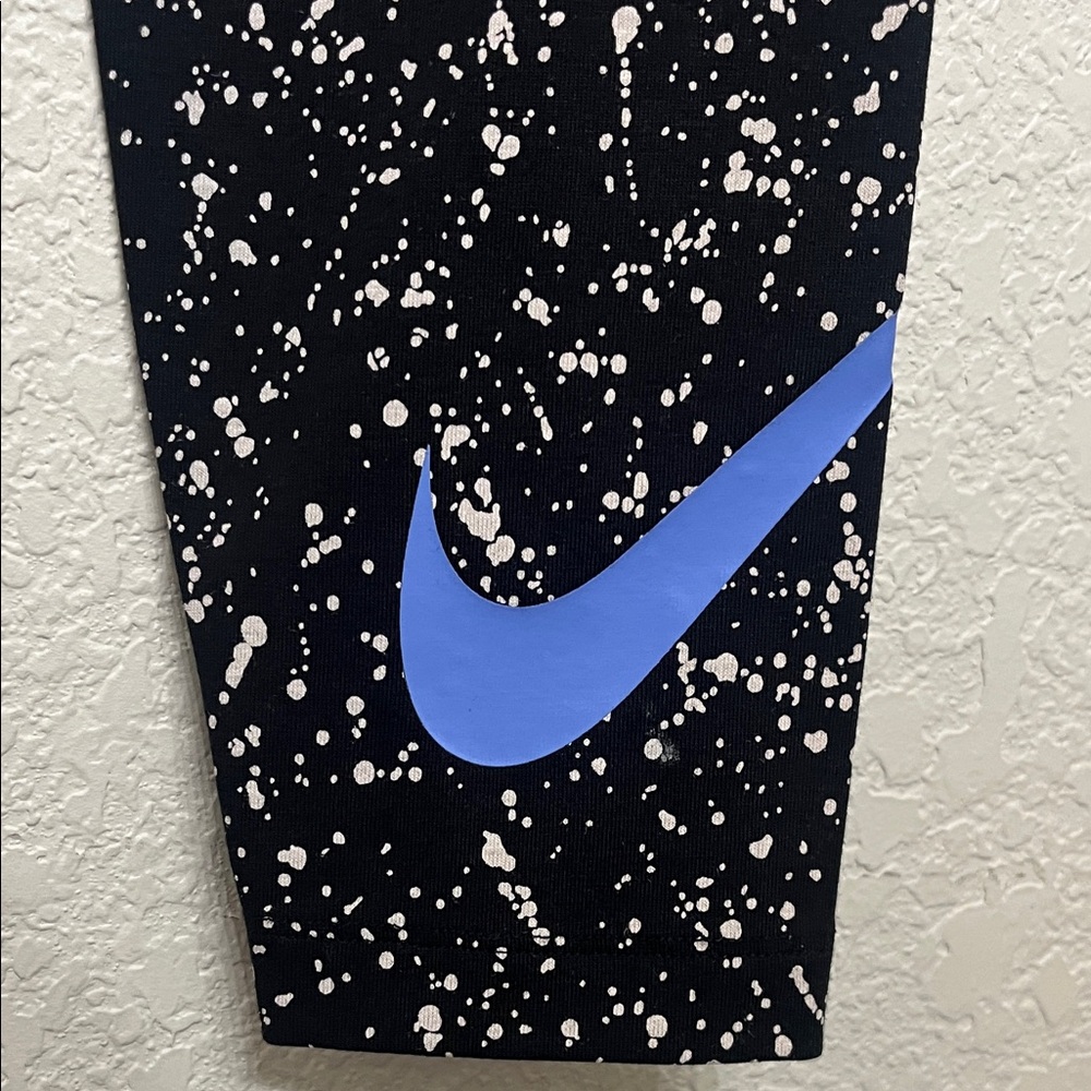 Nike JUST DO IT Women’s Medium Black Speckled Leggings - Picture 8 of 10